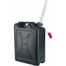 Brandstofjerrycan inhoud 20 l zwart HDPe L350xB175xH480mm PRESSOL