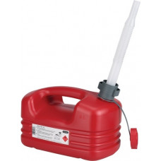 Brandstofjerrycan inhoud 5 l rood HDPe L331xB185xH237mm PRESSOL