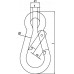 Karabijnhaak DIN 5299, vorm C lengte 50 mm draaddikte 5 mm draagvermogen 100 kg