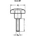 Stergreep GN 6336.4 stergreepschroef kunststof d1 63 mm d2 M 12 mm l50 mm