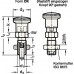 Vergrendelingspen GN 817 d1 10 mm d2 M16x1,5 mm l1 12 mm staal zonder vergren