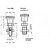 Vergrendelingspen GN 817 d1 6 mm d2 M12x1,5 mm l1 6 mm staal zonder vergrende