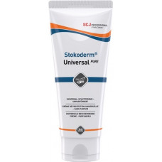 Huidbeschermingscrème Stokoderm Universal PURE 100ml ongeparfumeerd wit tube ST