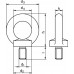 Ringschroef DIN 580 schroefdraad M12 staal C15 elektrolytisch verzinkt