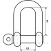 Harpsluiting draagvermogen 100 kg beugel/bout 6 mm recht vorm VE=50 st.