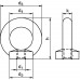 Ringmoer DIN 582 schroefdraad M6 staal C15 elektrolytisch verzinkt 50st./VE