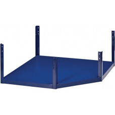 Hoekstuk met legplank LOGS 230 H260xB540xD390mm blauw RAL 5022 LOGS