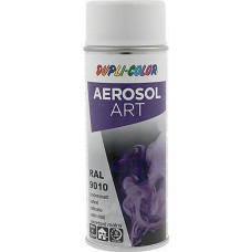 Kleurlakspray AEROSOL art zuiver wit zijdemat RAL 9010 400ml spuitbus DUPLI-COL