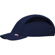 Veiligheidspet VOSS-Cap modern style 52-63 cm kobaltblauw microvezel EN 812:1997