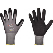 Handschoen OPTIMATE maat 10 grijs/zwart EN 420/EN 388 PSA-categorie II OPTIFLEX