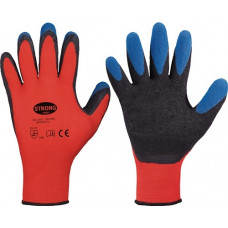 Handschoen Tip grip maat 10 rood/zwart/blauw STRONGHAND
