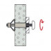 Metalen deuvel voor holle ruimte HM d. 8 mm pluglengte 32 mm FISCHER