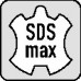 Vlakbeitel SDS-max lengte 280 mm snedebreedte 25 mm SDS-max BOSCH