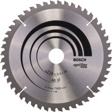 Kreissägeblatt Optiline Wood AD 216mm Z.48 WZ/N Bohr.30mm Schnitt-B.2,0mm