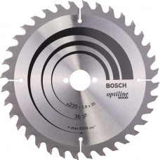 Kreissägeblatt Optiline Wood AD 230mm Z.36 WZ Bohr.30mm Schnitt-B.2,8mm HM BOSCH