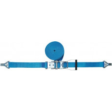Sjorband DIN 12195-2 lengte 10 m breedte 50 mm met ratel + punthaak met zekering