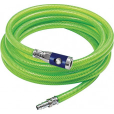 Weefselslangenset slang-d.15x9mm L.5m PVC weefsel lichtgevend groen veiligheidsk