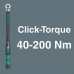 Momentsleutelset Click-Torque C 3 set 1 13-delig 40-200Nm 1/2inch 12 inzetstuk