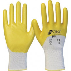 Handschoen 03405 maat 10 wit/geel EN 388 PSA-categorie II 12 NITRAS