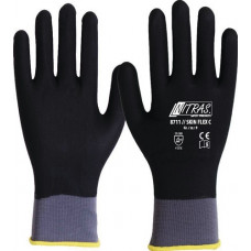 Handschoen SKIN FLEX C maat 10 grijs/zwart EN 388 PSA-categorie II 12 NITRAS