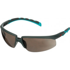 Veiligheidsbril S2002SGAF-BGR-EU EN 166 EN172 beugel grijs/turkoois, glas grijs