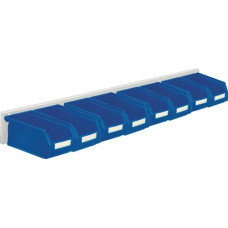 Magazijnbak-set H100xB920xD180mm plaatst./polyethyleen kunststof coating blauw