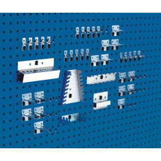 Gereedschaphouder-assortiment BxHmm 10 haken/10 dubb.haken/20 div.houders 40-de