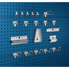 Gereedschaphouder-assortiment BxHmm 10 haken/5 houders/5 klemmen 20-delig BOTT