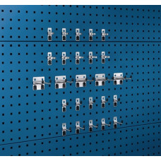 Gereedschaphouder-assortiment BxHmm 15 haken/10 klemmen 25-delig BOTT