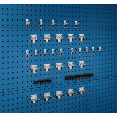 Gereedschaphouder-assortiment BxHmm 15 haken/7 houders/10 klemmen 32-delig BOTT