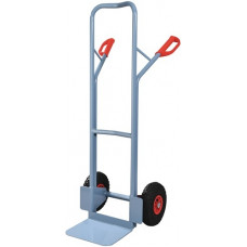 Steekwagen hoogte 1300 mm schep-L250xB320mm lucht-banden draagvermogen 300 kg du