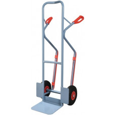 Steekwagen met glij-ijzer hoogte 1300 mm schep-L250xB320mm lucht-banden draagver