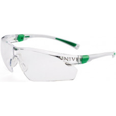 Veiligheidsbril 506 inbouw EN 166, EN 170 beugel wit groen, ring helder polycarb