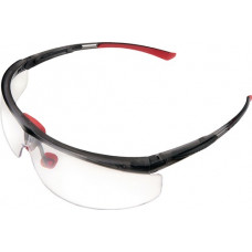 Veiligheidsbril Adaptec EN 166-1FT beugel zwart/rood, ring helder HONEYWELL