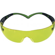 Veiligheidsbril SecureFit-SF400 EN 166, EN 170 beugel zwart groen, ring geel pol