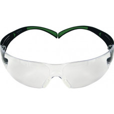 Veiligheidsbril SecureFit-SF400 EN 166, EN 170 beugel zwart groen, ring helder p