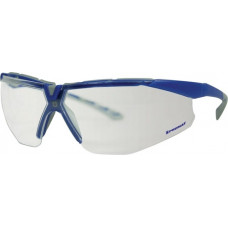 Veiligheidsbril Daylight Flex EN 166 beugel grijs/donkerblauw, ring helder polyc