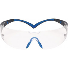 Veiligheidsbril SecureFit-SF400 EN 166-1FT beugel grijsblauw, ring helder polyca