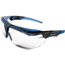 Veiligheidsbril Avatar OTG PSA-categorie II beugel zwart-blauw, ring Anti-Reflex