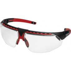 Veiligheidsbril Avatar™ EN 166 beugel zwart/rood, Hydro-Shield helder HONEYWELL
