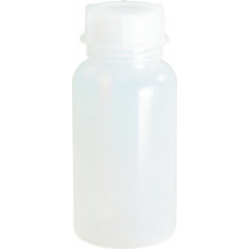 Fles met wijde hals totale hoogte 173mm totaal d. 88mm polyethyleen (LDPE) nat