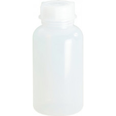 Fles met wijde hals totale hoogte 205mm totaal d. 95mm polyethyleen (LDPE) nat
