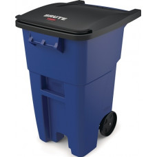 Multifunctionele container H1005xB610xD765mm blauw 189l dekselkleur zwart met w