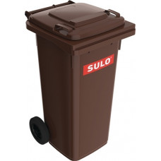 Vuilcontainer 120 l HDPe bruin verrijdbaar, volgens EN 840 SULO