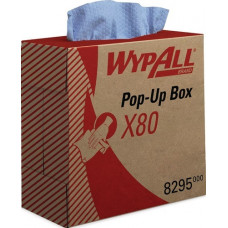 Doekje WypAll® X80 8295 ca. L427xB212mm blauw 1-laags 5 boxen/KT WYPALL