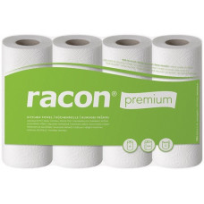 Keukenrol racon premium K-2 B220xL250ca. mm wit 2 laags, geperforeerd 4 wielen /