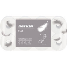 Toiletpapier Katrin Plus 250 3-laags 48 rollen à 250 vellen = 12.000 vellen KATR