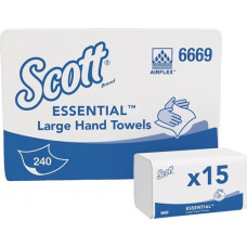 Gevouwen handdoek 6669 1 laags wit ca. L318xB200mm geschikt voor 9000469674 S
