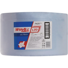 Poetsdoek WYPALL L30 ULTRA 7425 L380xB235ca. mm blauw 3 laags, geperforeerd wiel