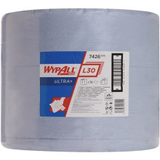 Poetsdoek WYPALL L30 ULTRA 7426 L380xB330ca. mm blauw 3 laags, geperforeerd wiel